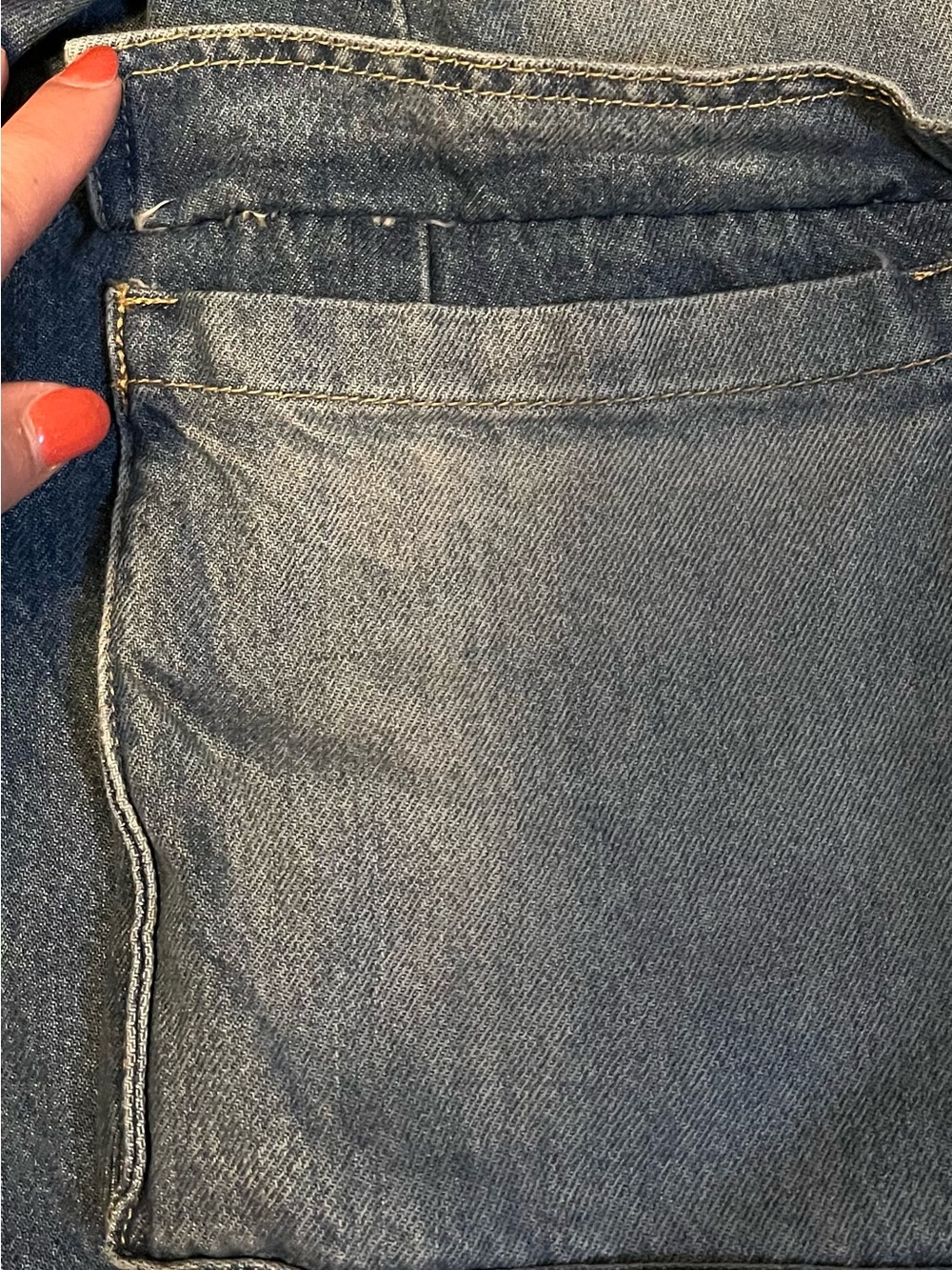 Minga London Washed Denim Grunge Utility Skirt size 26 - Picture 12 of 15